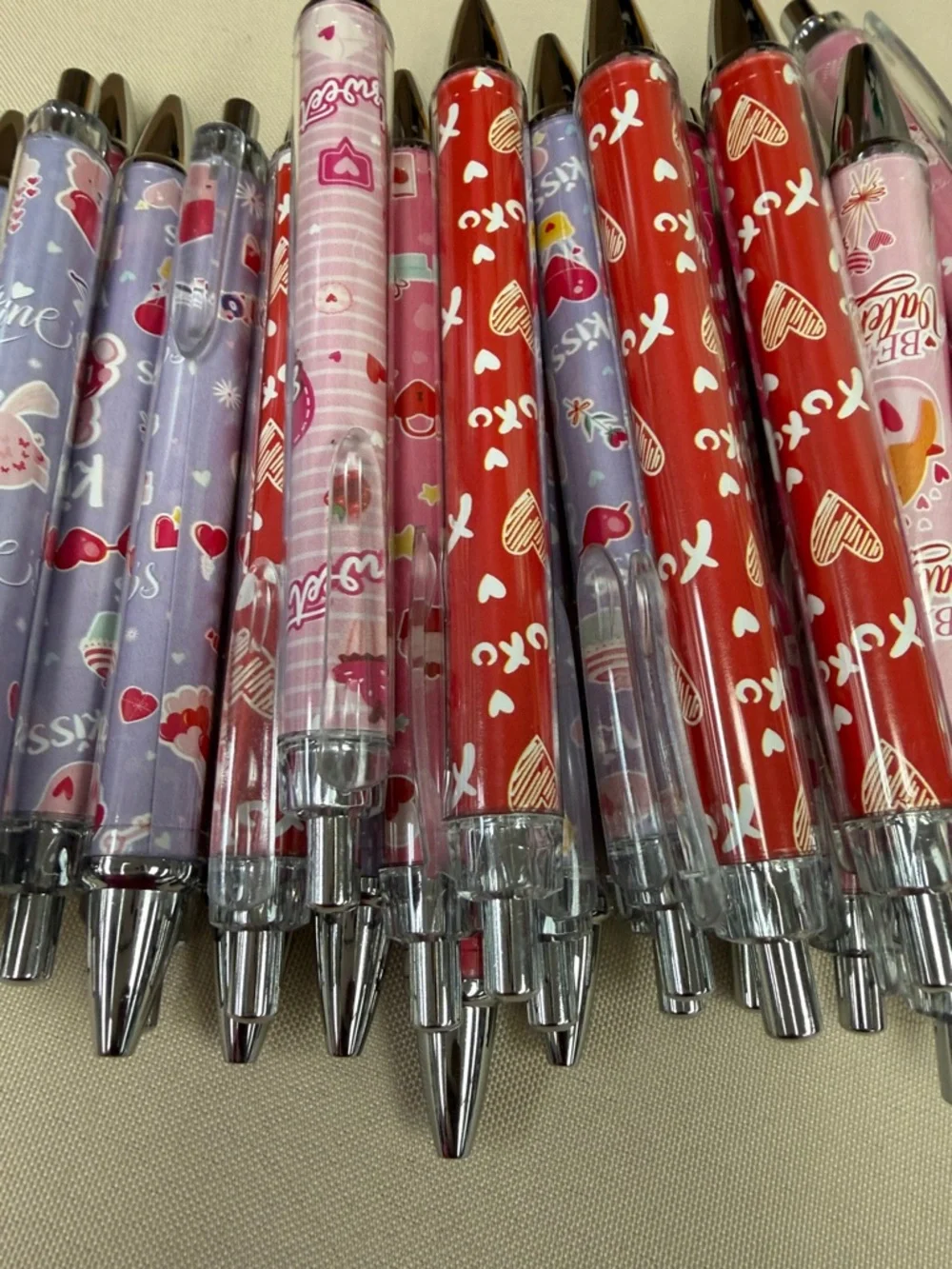 48 Count Valentine Ballpoint Pens - Pack of Assorted Designs party favors pens